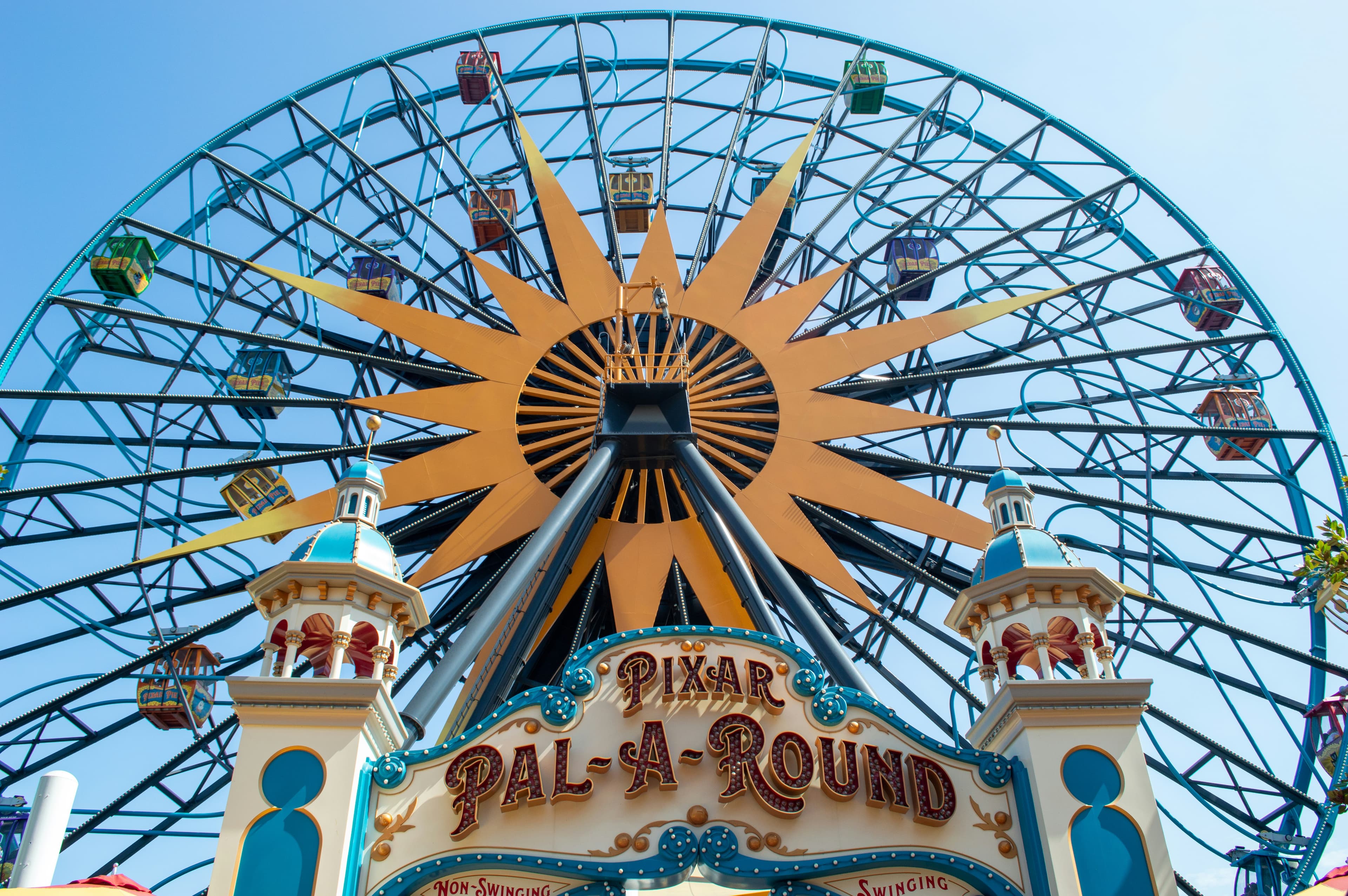 Pixar Pal-A-Round — Non-Swinging Gondolas